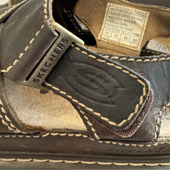 Vintage Sketchers Strap Leather Sandals Y2K Jammers Chunky 11 Men’s main image 7